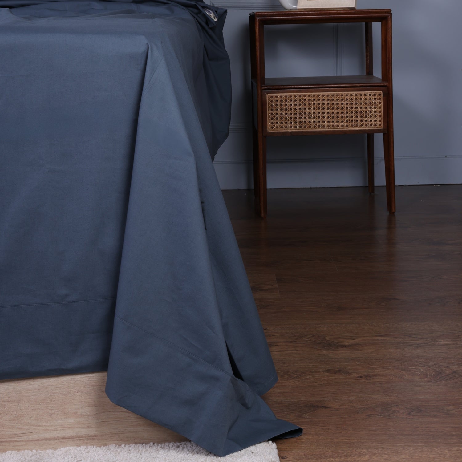 Nightfall Organic Cotton Percale Flat Sheet