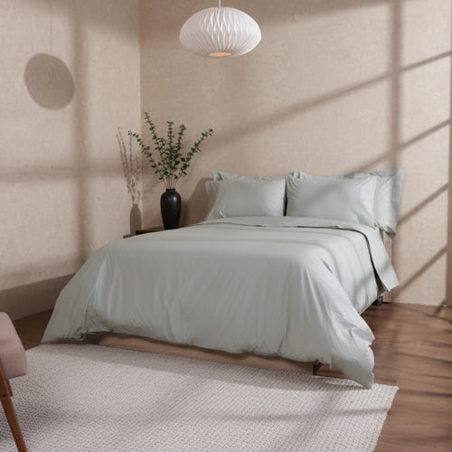 Sage Organic Cotton Percale Oxford Pillowcases