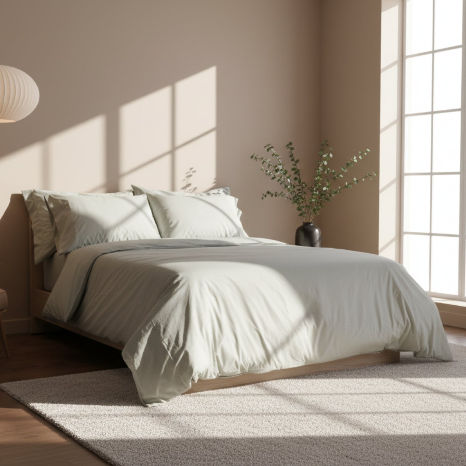 Sage Organic Cotton Percale Pillowcases
