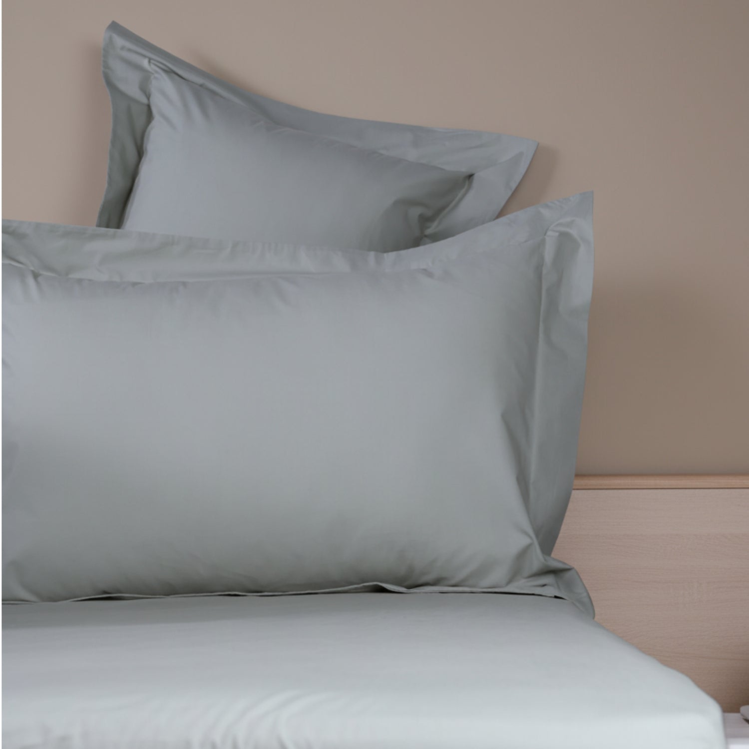 Sage Organic Cotton Percale Oxford Pillowcases