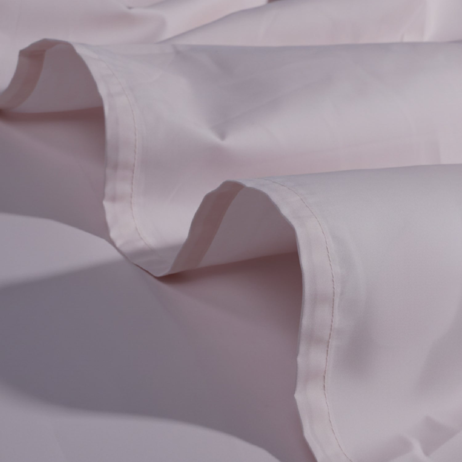 Soft Blush Organic Cotton Percale Flat Sheet