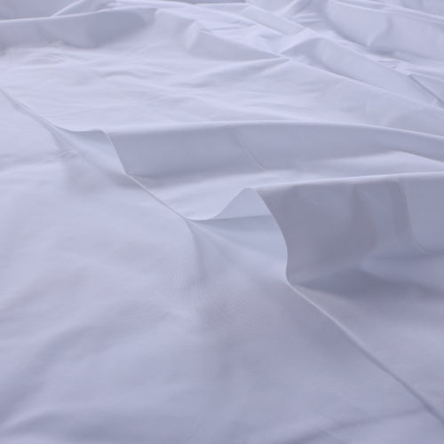 White Organic Cotton Percale Flat Sheet