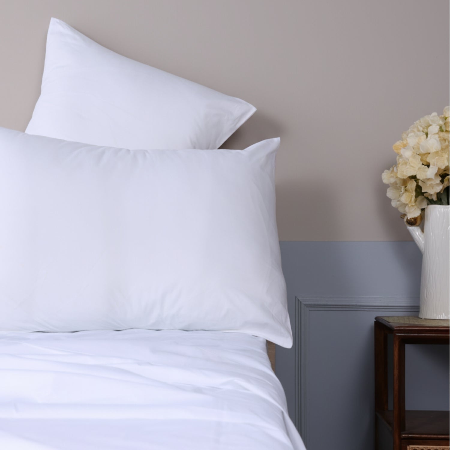 White Organic Cotton Percale Pillowcases