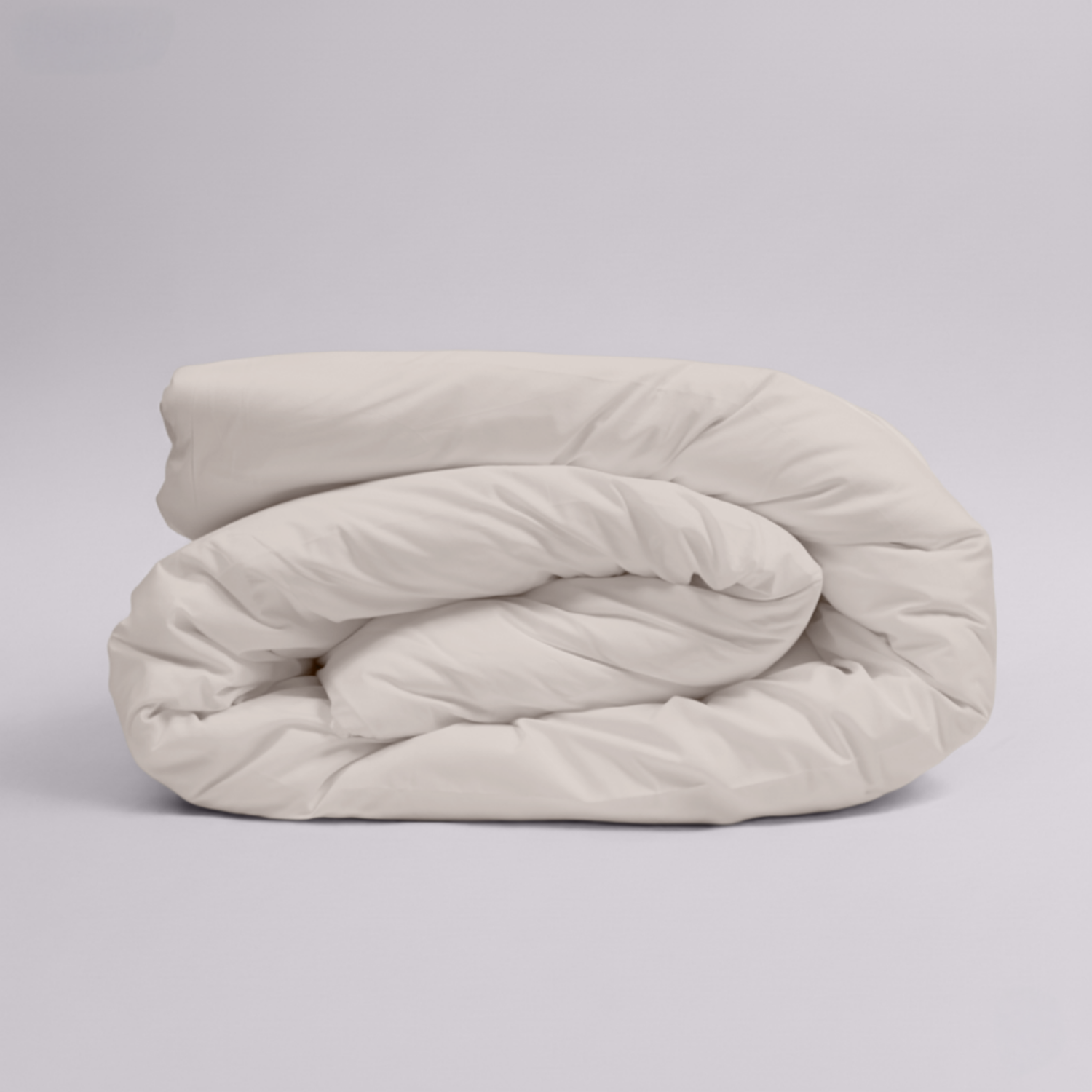 Ivory Organic Cotton Percale Duvet Cover