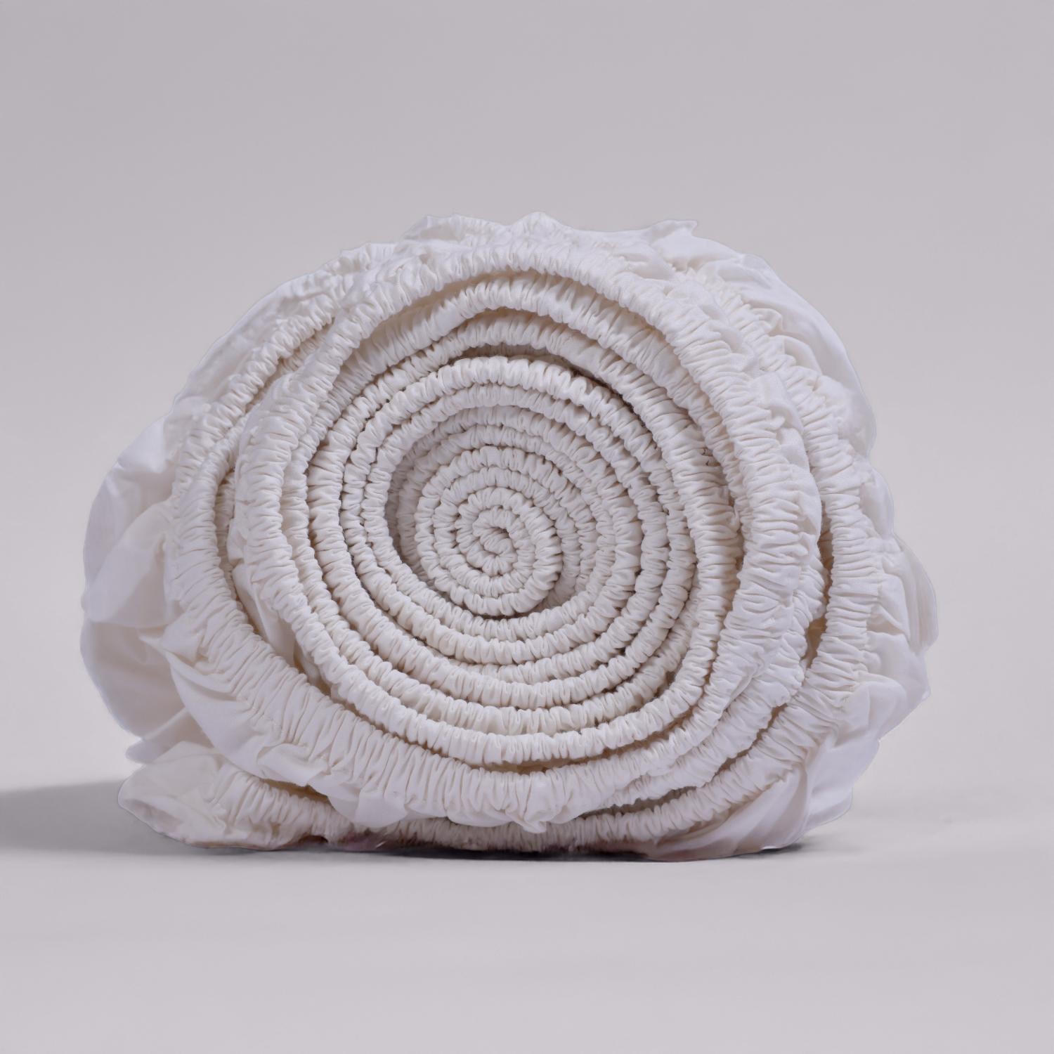 Ivory Organic Cotton Percale Fitted Sheet