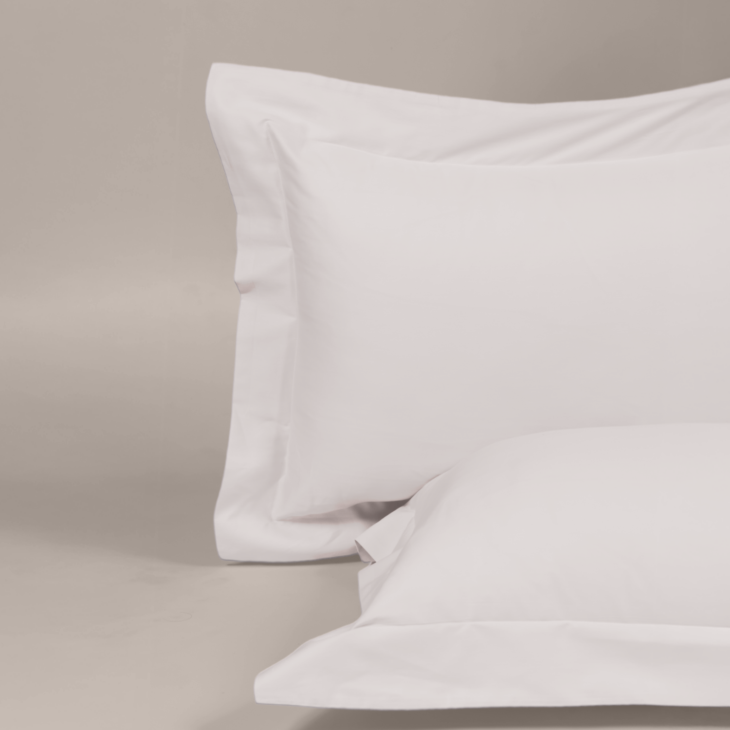 Ivory Organic Cotton Percale Oxford Pillowcases