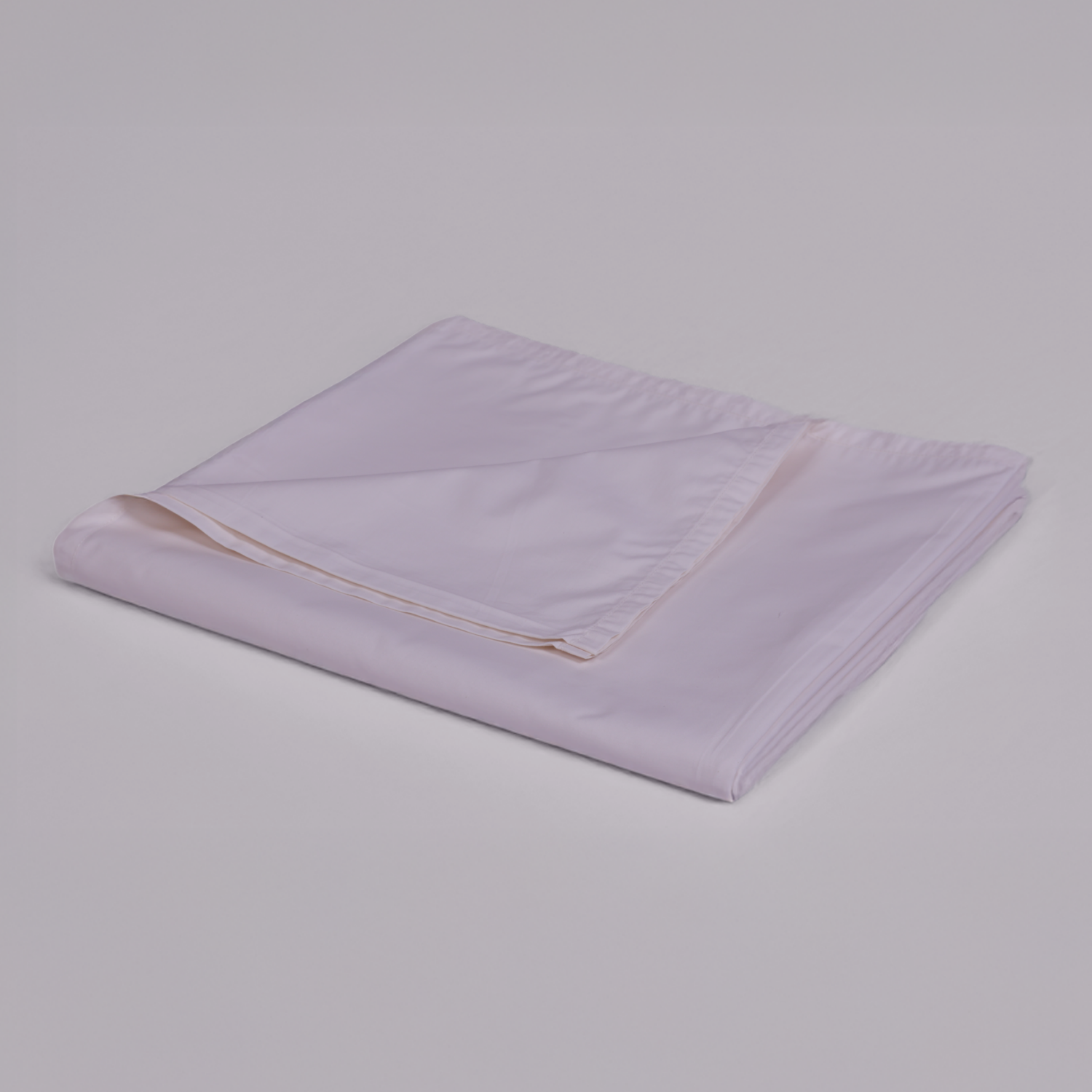 Soft Blush Organic Cotton Percale Flat Sheet