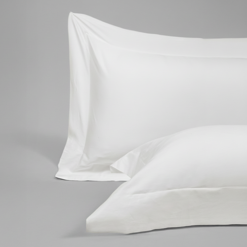 White Organic Cotton Percale Oxford Pillowcases