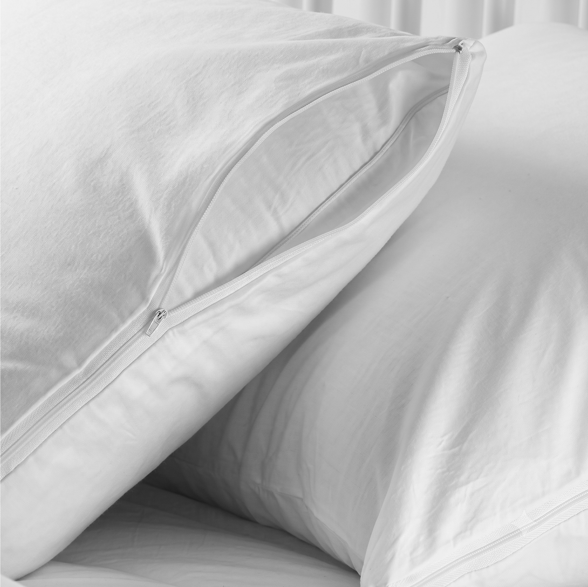 White Cotton Pillow Protector