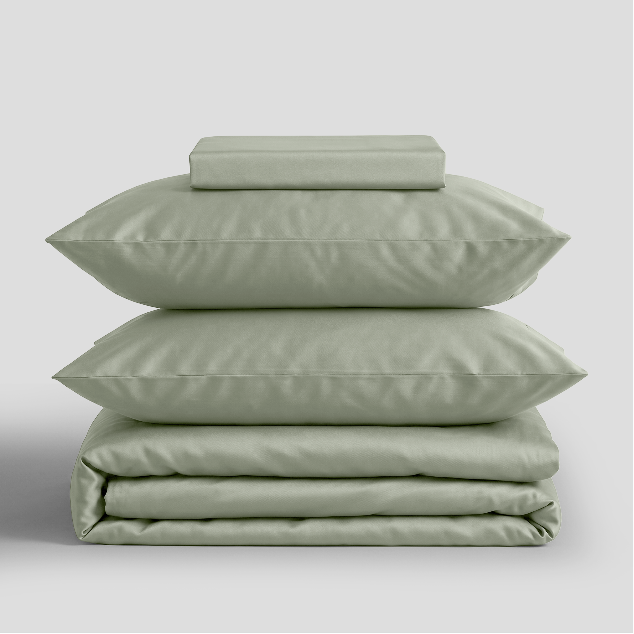 Sage Silky Soft Sateen Duvet Set