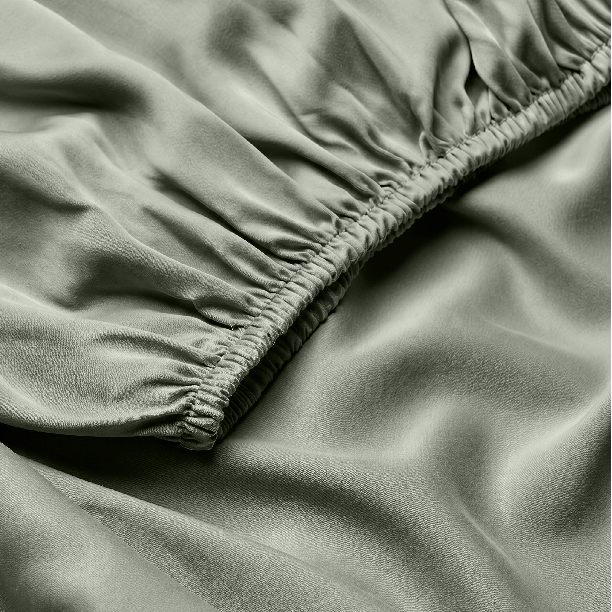 Sage Luxury Cotton Sateen Fitted Sheet