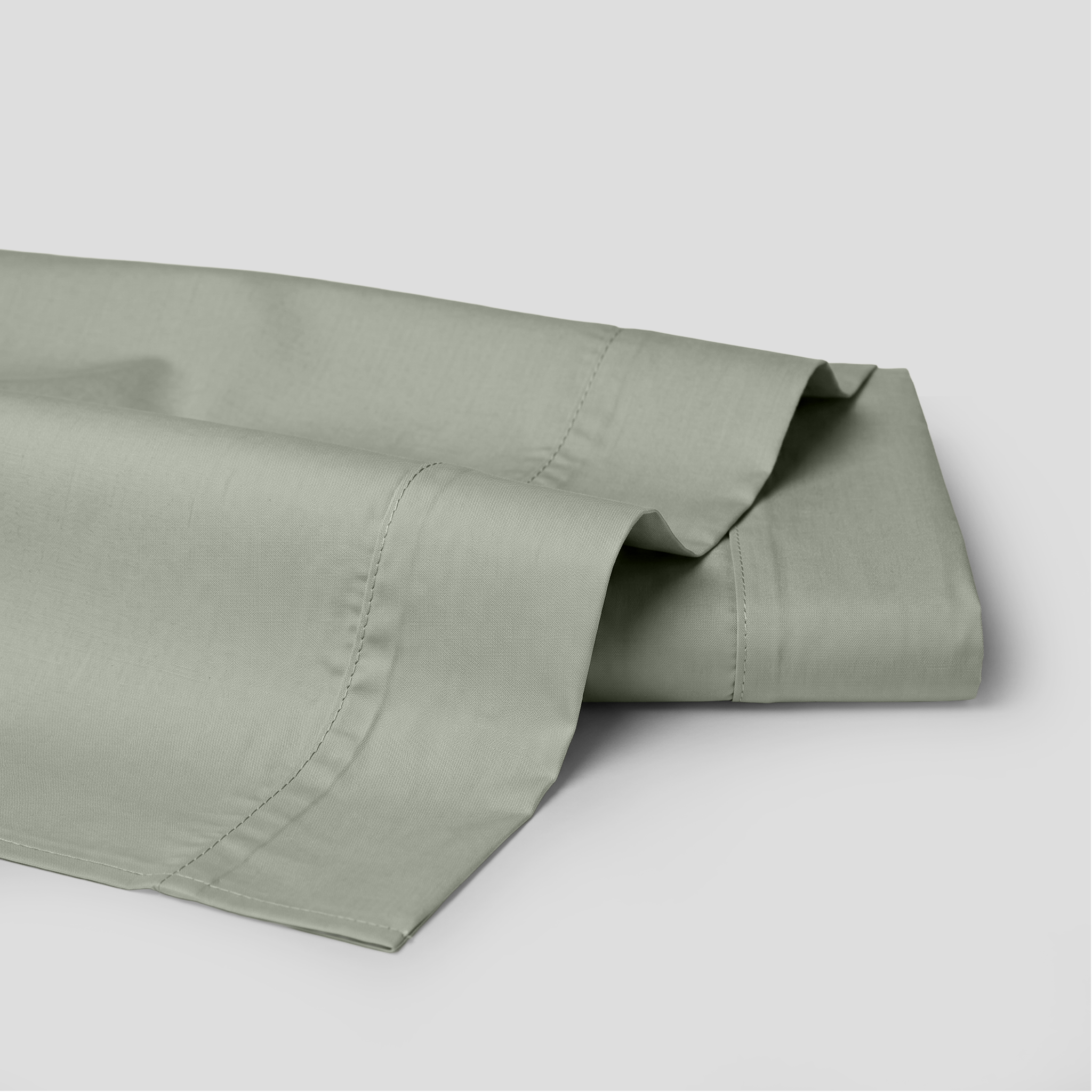 Sage Luxury Cotton Sateen Flat Sheet