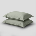 Sage Luxury Cotton Sateen Oxford Pillowcases