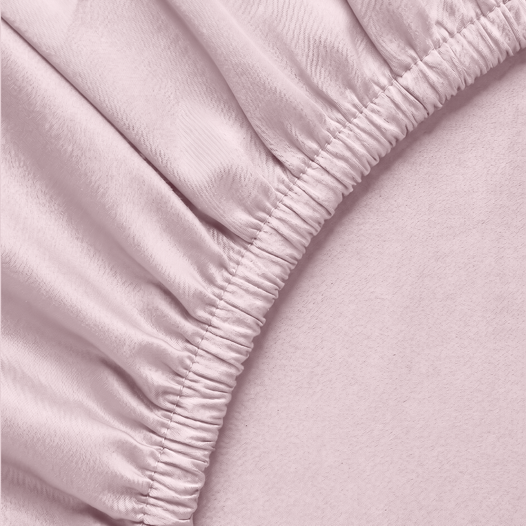 Soft Blush Luxury Cotton Sateen Fitted Sheet