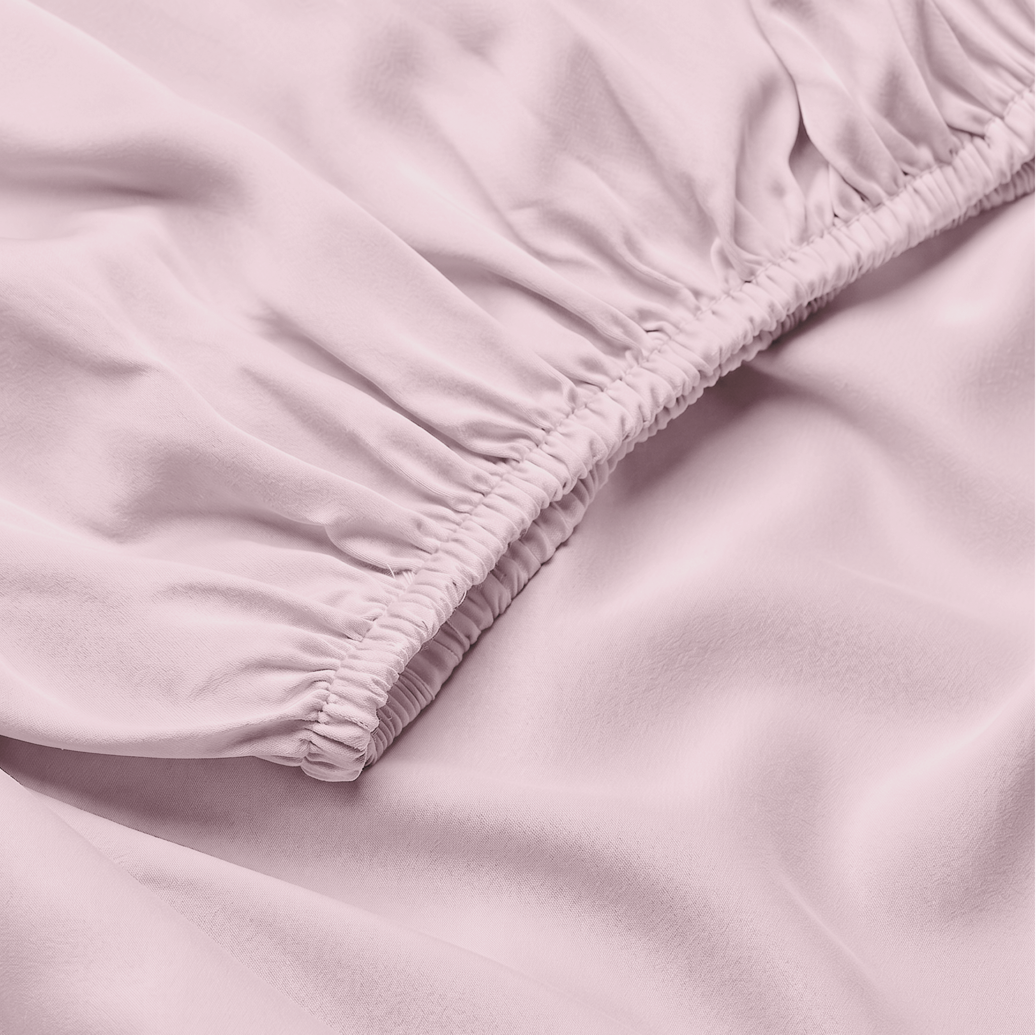 Soft Blush Luxury Cotton Sateen Fitted Sheet