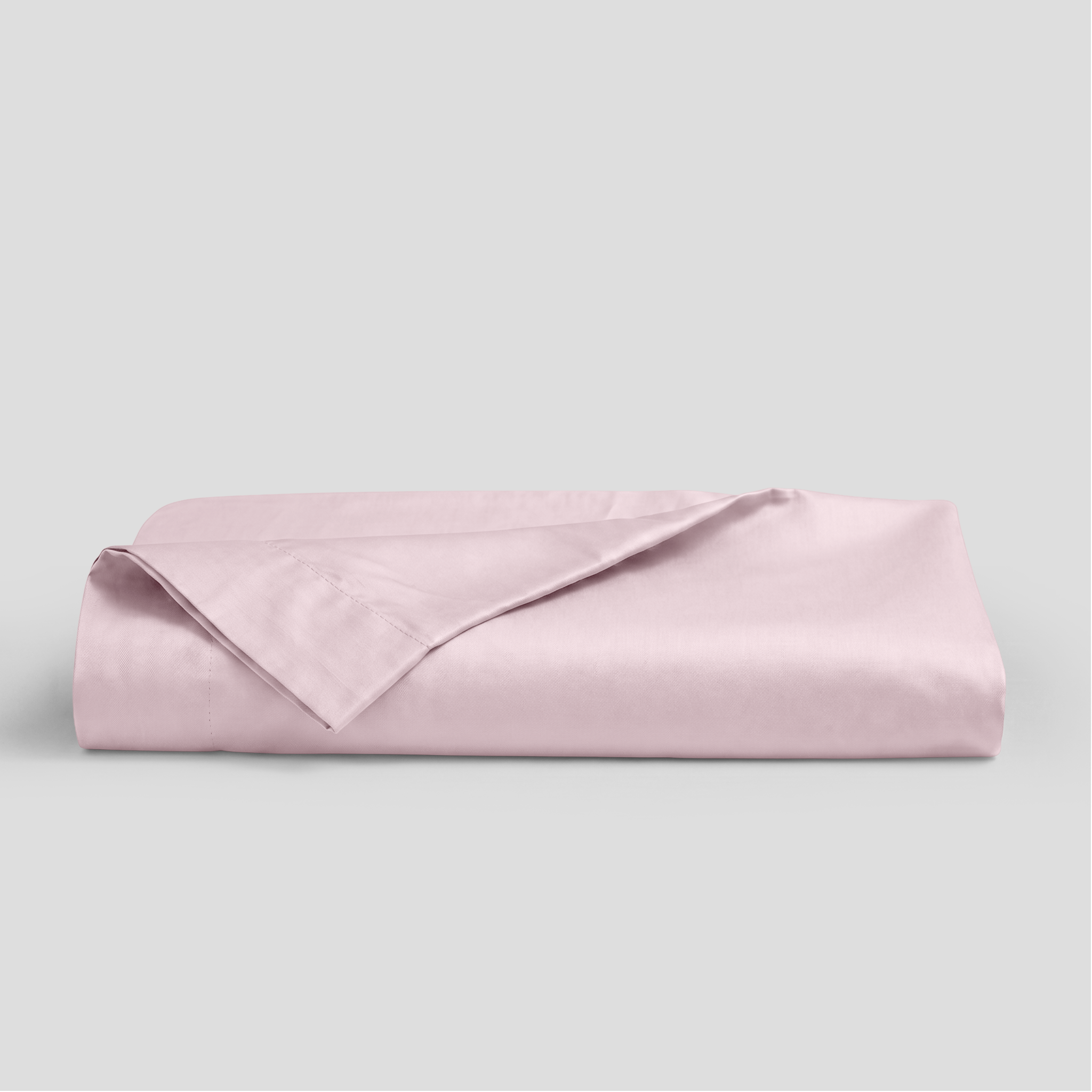 Soft Blush Luxury Cotton Sateen Flat Sheet