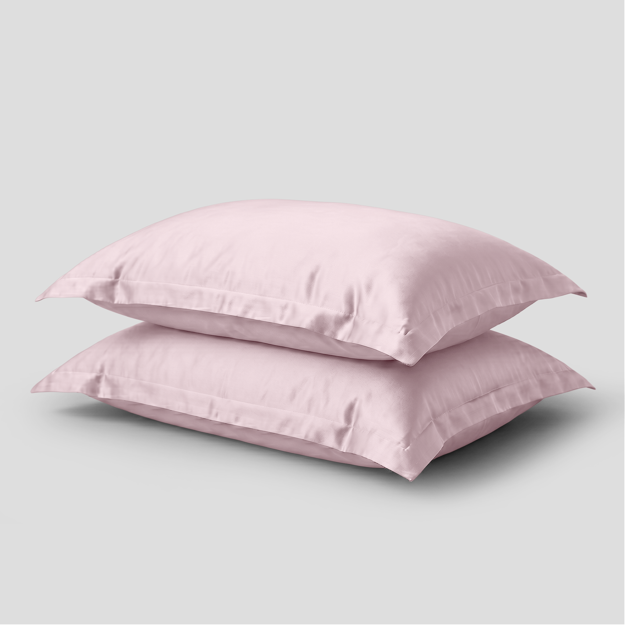 Soft Blush Luxury Cotton Sateen Oxford Pillowcases