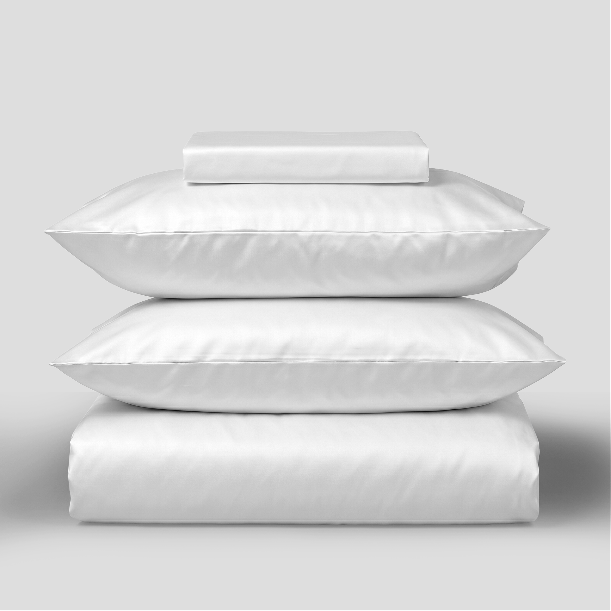 White Silky Soft Sateen Duvet Set
