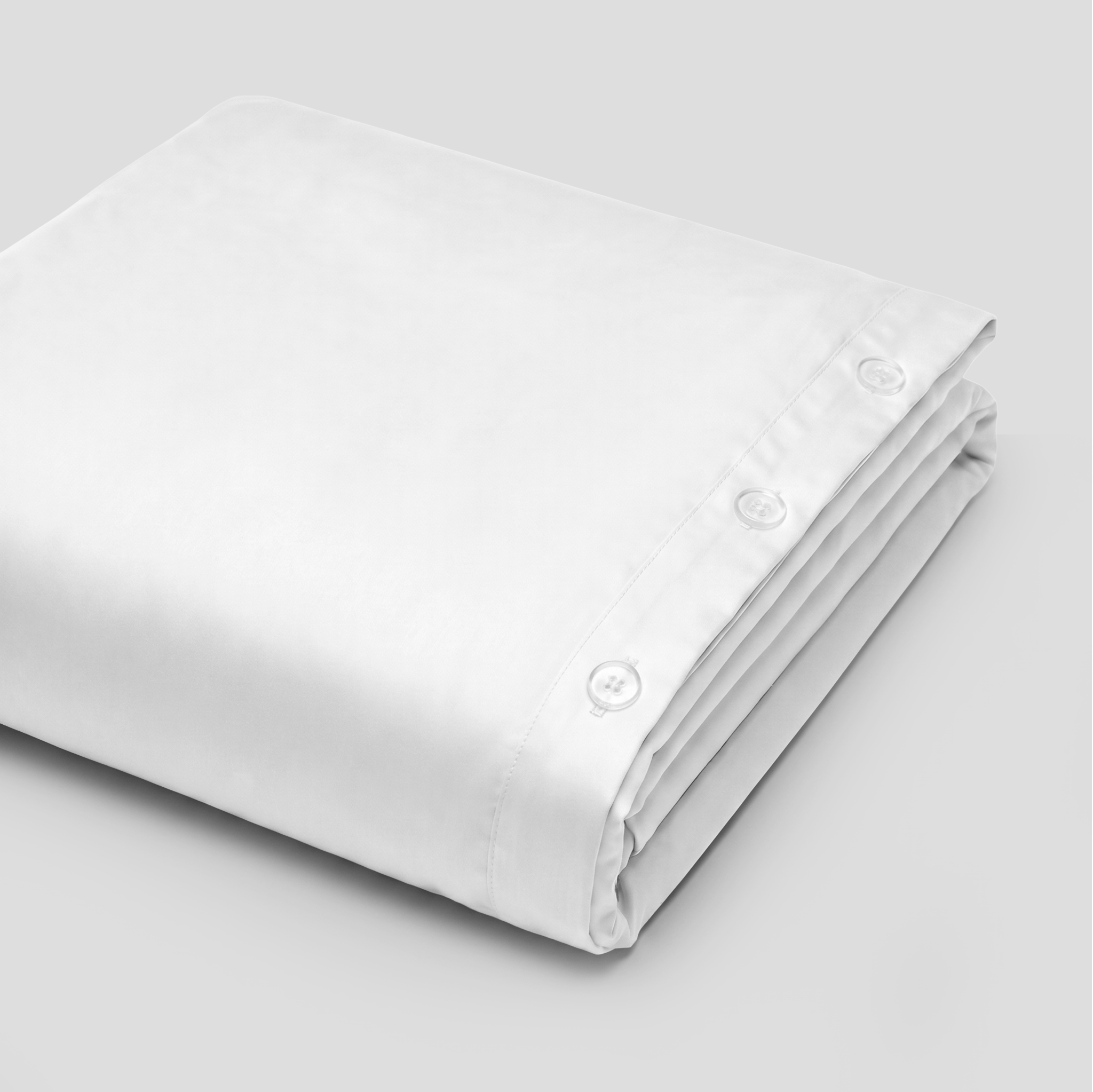 White Luxury Cotton Sateen Duvet Cover