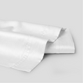 White Luxury Cotton Sateen Flat Sheet