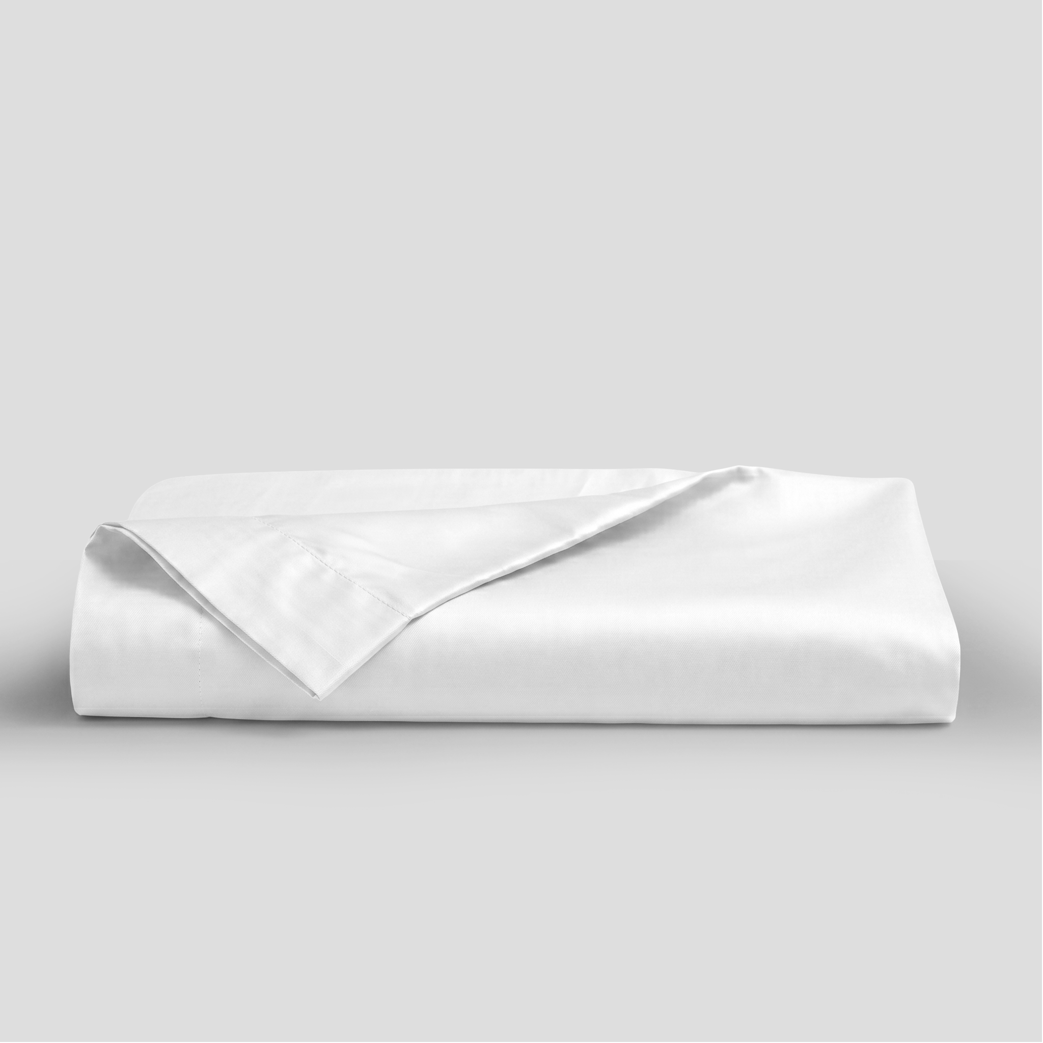 White Luxury Cotton Sateen Flat Sheet