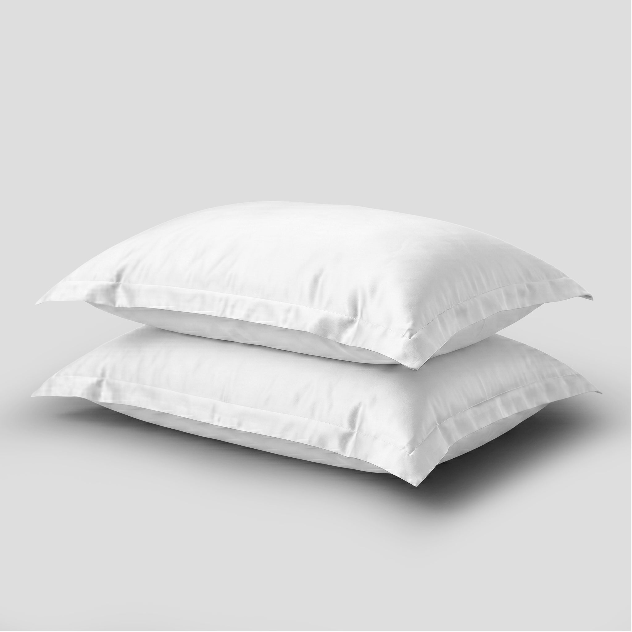 White Luxury Cotton Sateen Oxford Pillowcases