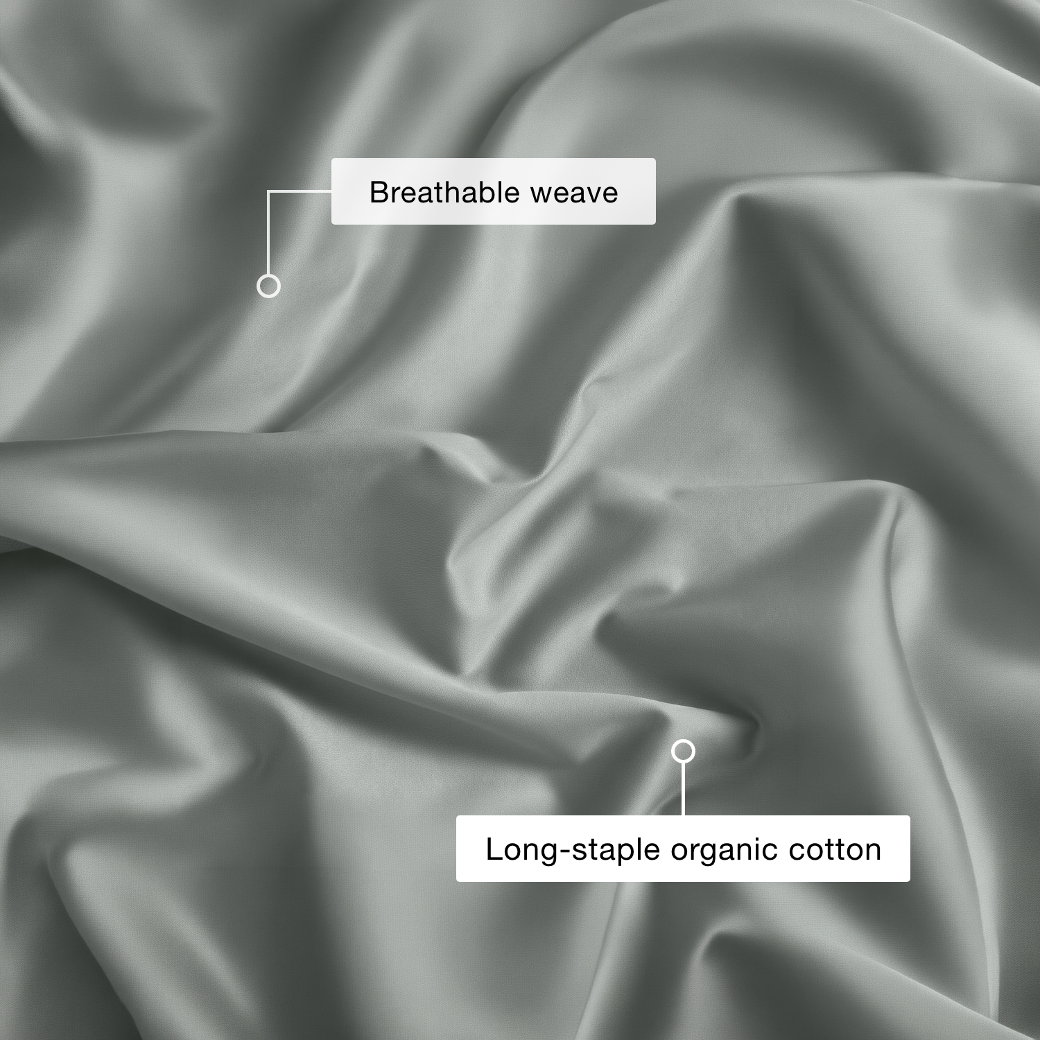 Sage Luxury Cotton Sateen Duvet Cover