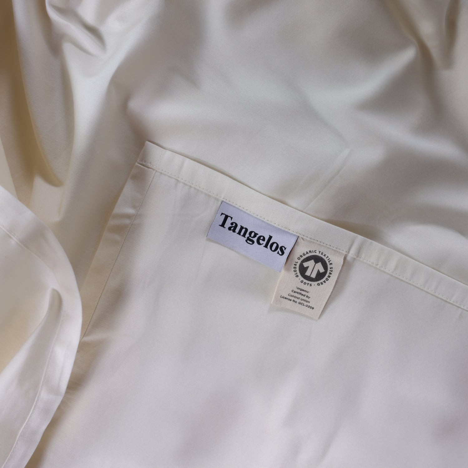 Ivory Luxury Cotton Sateen Flat Sheet