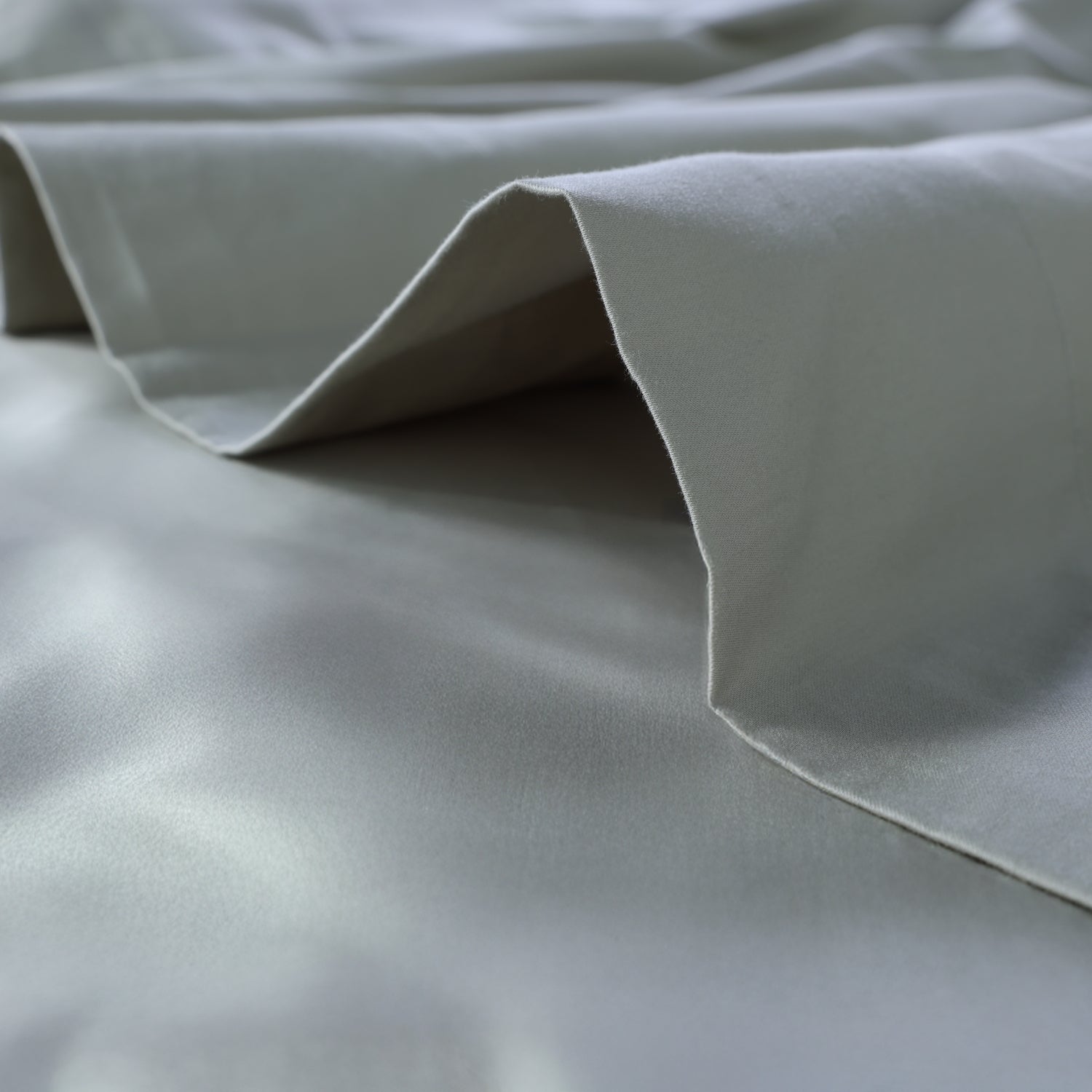 Sage Luxury Cotton Sateen Flat Sheet
