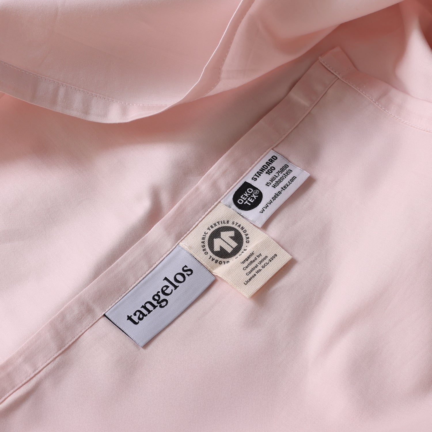 Soft Blush Luxury Cotton Sateen Flat Sheet