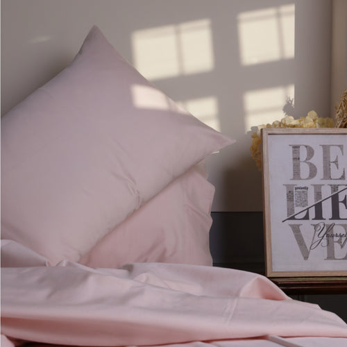 Soft Blush Luxury Cotton Sateen Pillowcases