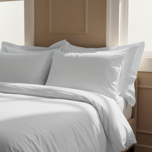White Luxury Cotton Sateen Pillowcases