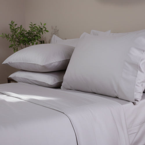 Light Grey Luxury Cotton Sateen Pillowcases