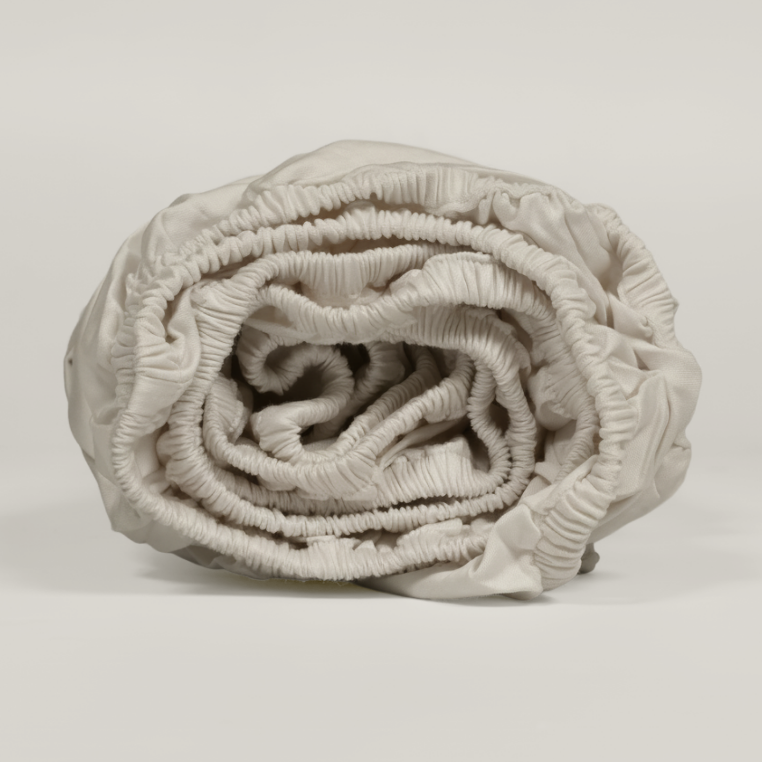 Ivory Luxury Cotton Sateen Fitted Sheet