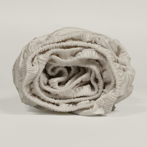 Ivory Luxury Cotton Sateen Fitted Sheet