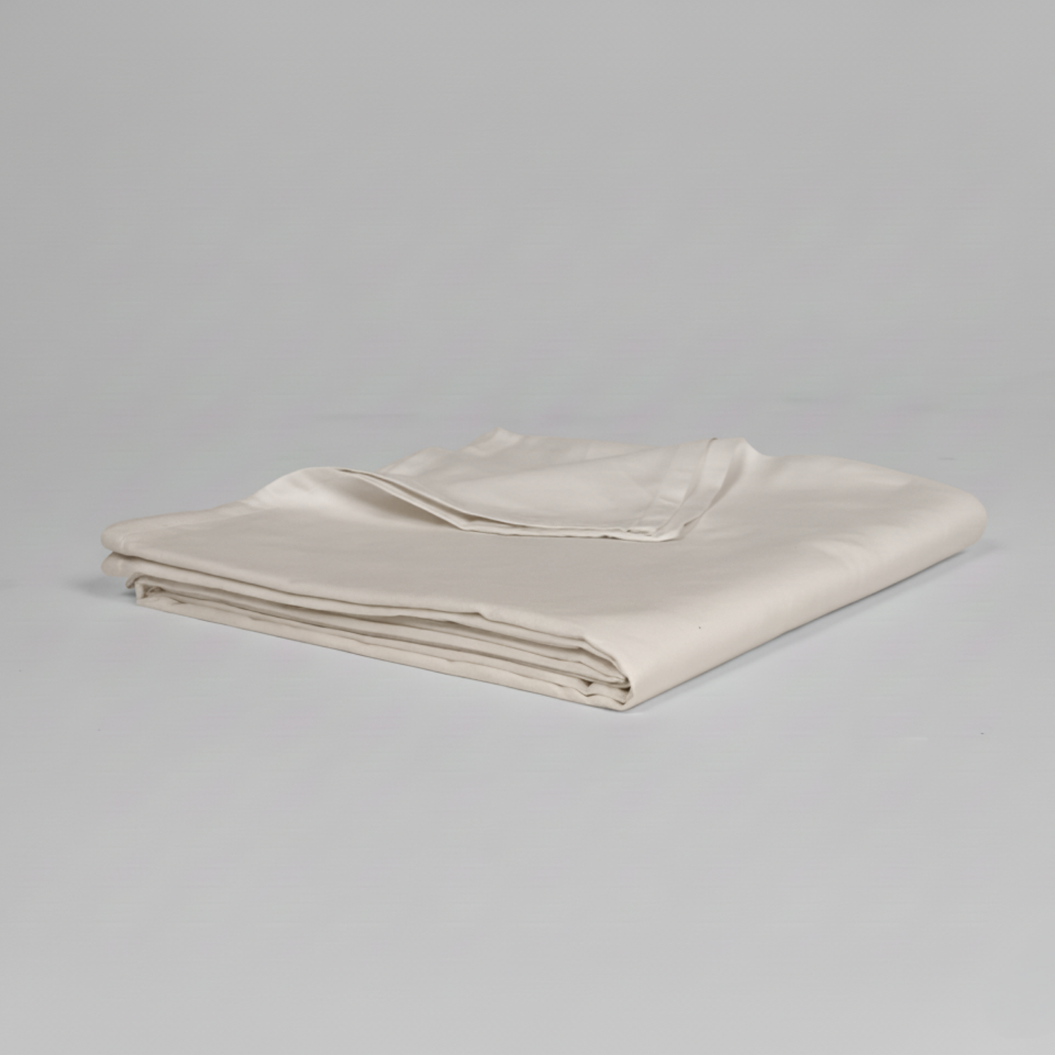 Ivory Luxury Cotton Sateen Flat Sheet