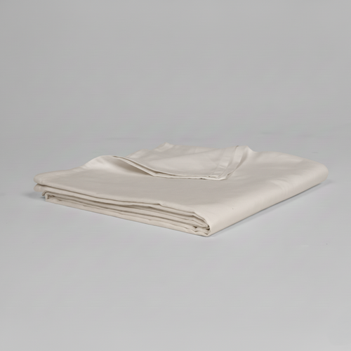 Ivory Luxury Cotton Sateen Flat Sheet