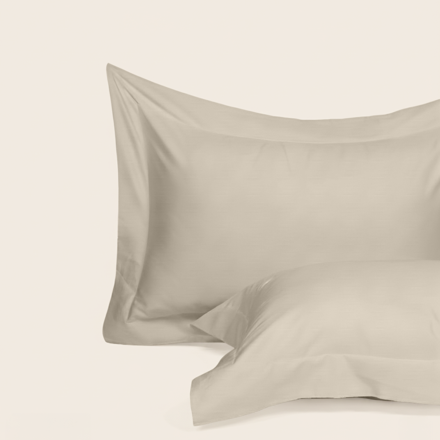 Ivory Luxury Cotton Sateen Oxford Pillowcases