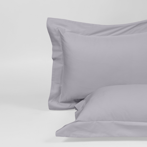 Light Grey Luxury Cotton Sateen Oxford Pillowcases
