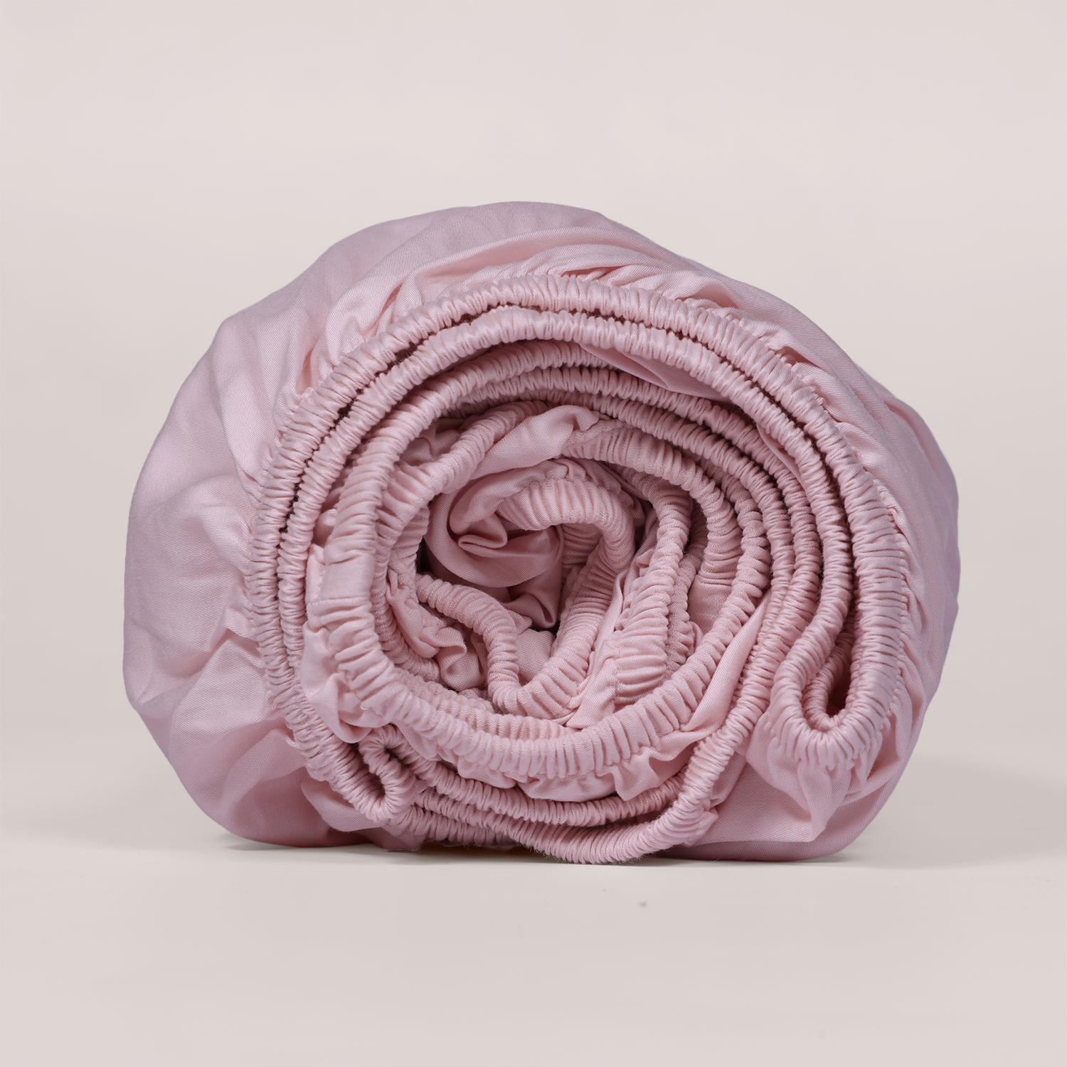 Soft Blush Luxury Cotton Sateen Fitted Sheet