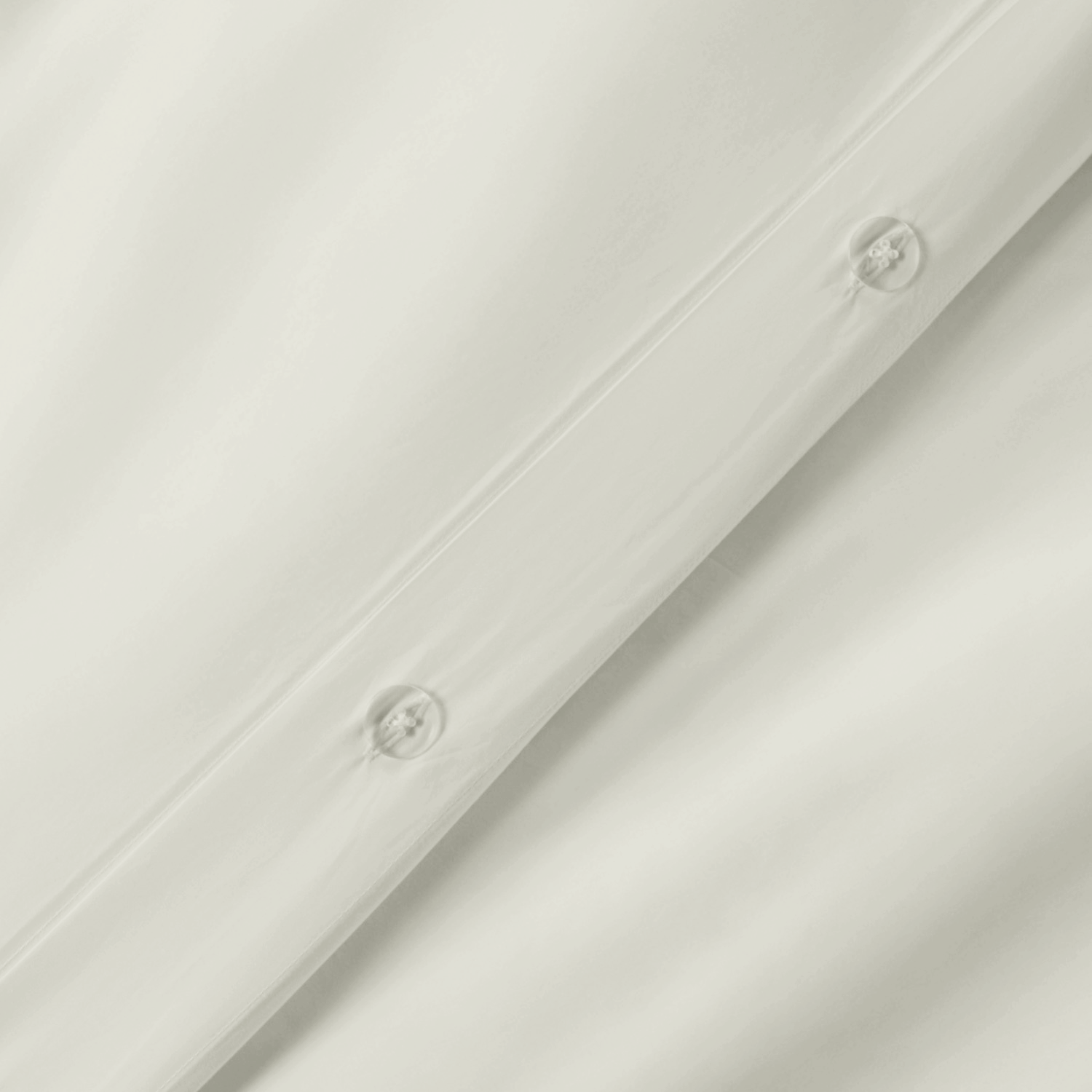 Ivory Organic Cotton Percale Duvet Cover