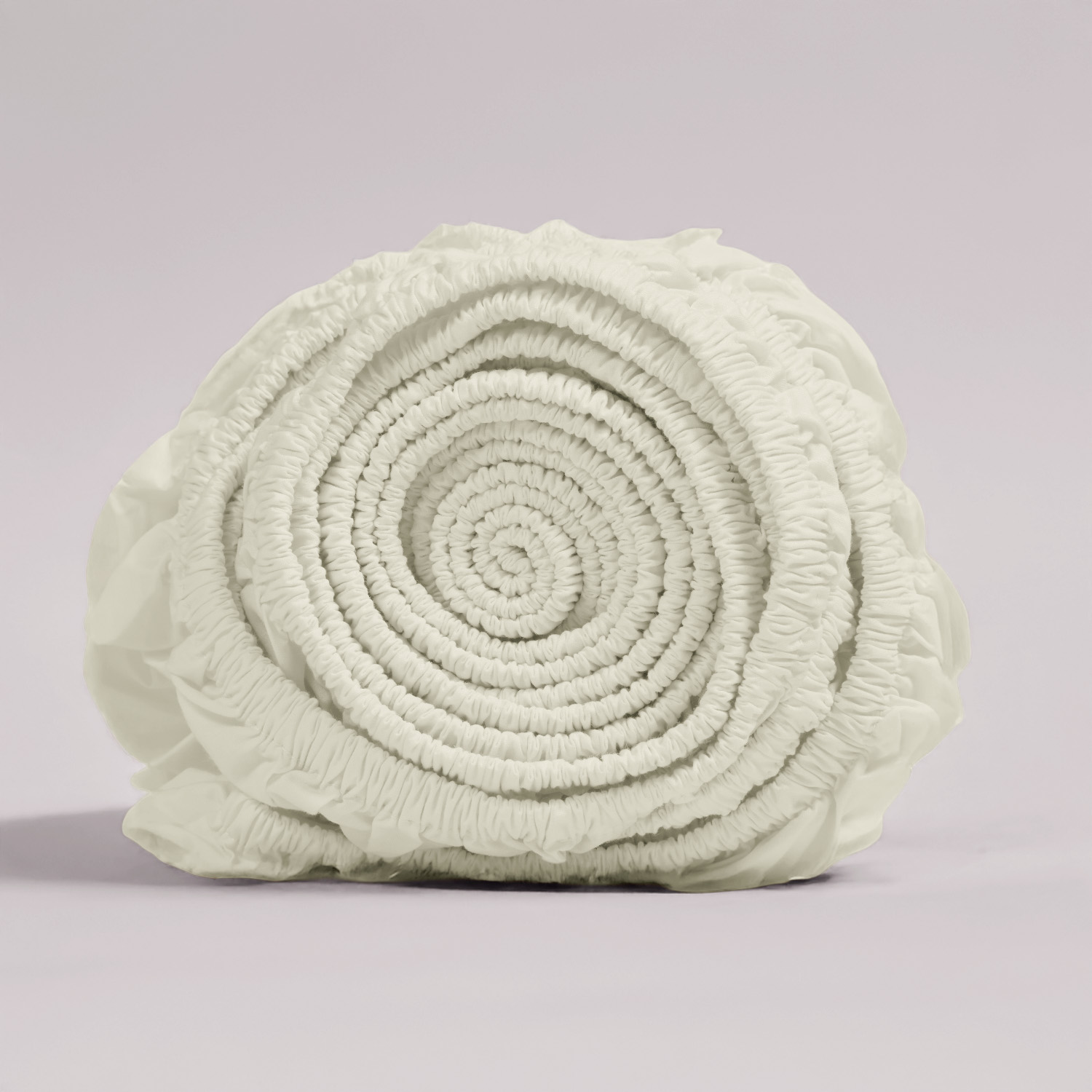 Ivory Organic Cotton Percale Fitted Sheet