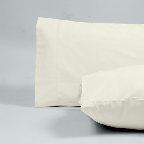 Ivory Organic Cotton Percale Pillowcases