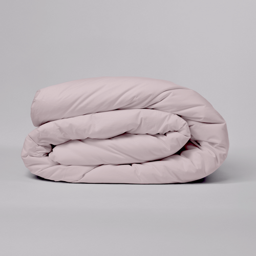 Soft Blush Organic Cotton Percale Duvet Cover