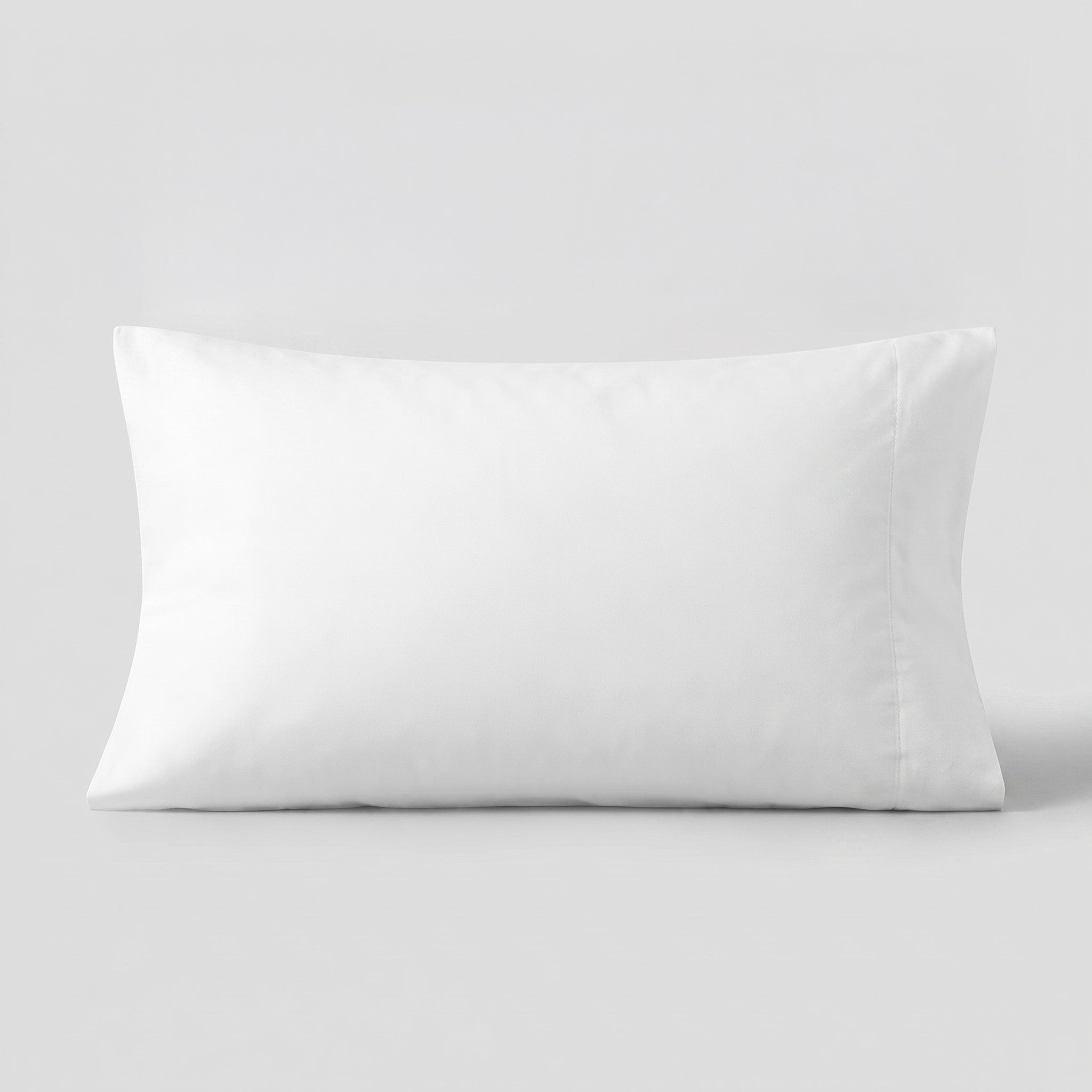White Organic Cotton Percale Pillowcase