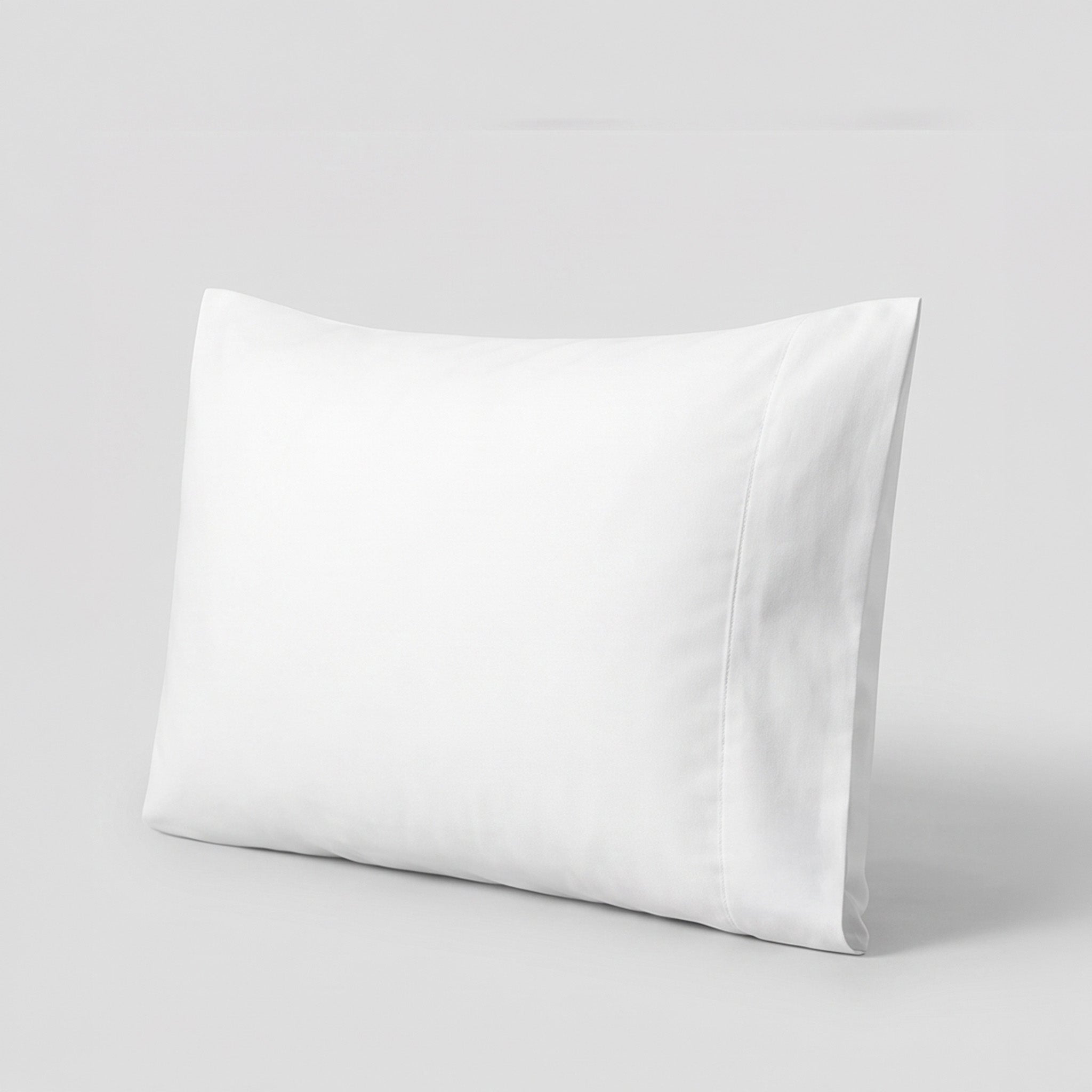 White Organic Cotton Percale Pillowcase