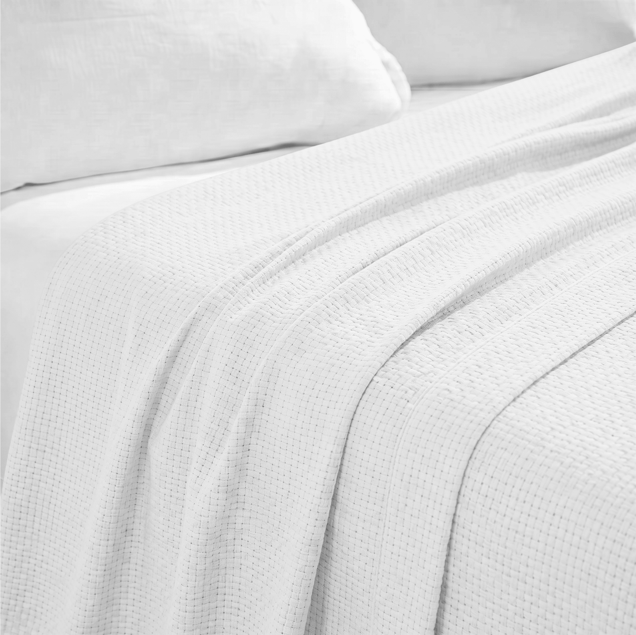White Cotton Lightweight Blanket