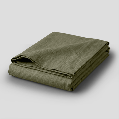 Aloe European Linen Chambray Flat Sheet