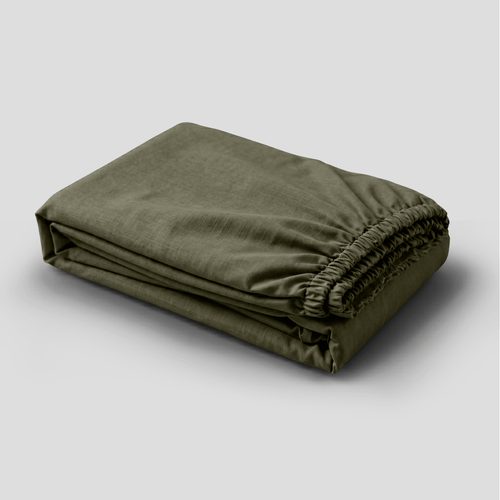 Aloe European Linen Chambray Fitted Sheet