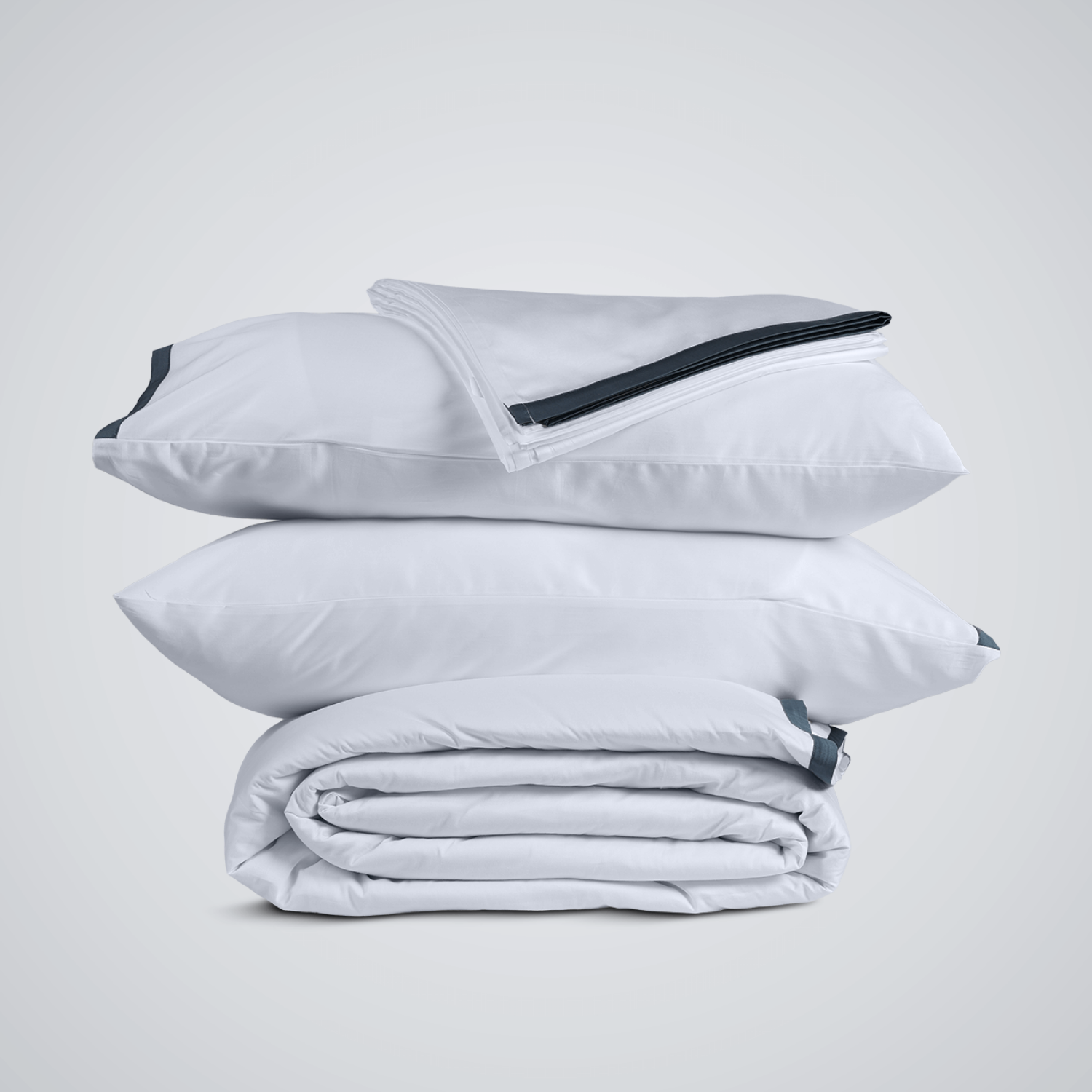 Nightfall Silky Soft Sateen Border Duvet Set